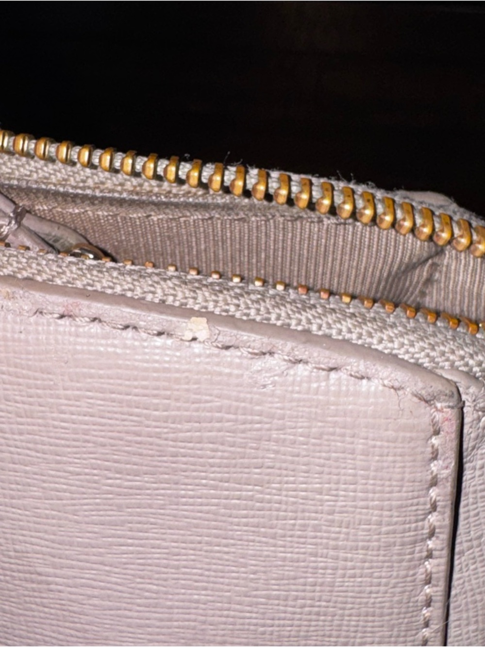 Furla grey tote bag, leather gold hardware pre-loved ❤️ - Picture 6 of 17